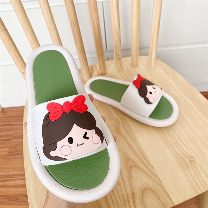 JY083-Q6-C3  - Dép cao su đế tròn quai sticker