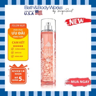Xịt thơm toàn thân Pretty As A Peach (Bath and Body Works)
