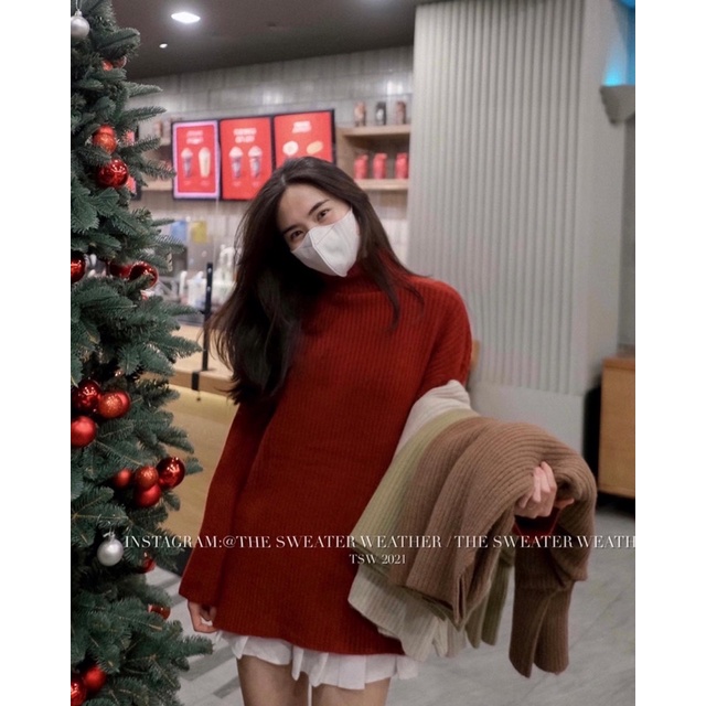 (Ảnh thật) Áo len đũa cổ lọ 5 màu trơn the.sweaterweather TSW | BigBuy360 - bigbuy360.vn