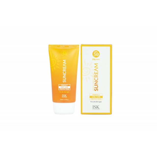 Kem chống nắng dưỡng ẩm và kiềm dầu ISK Perfect Protection Sun Cream SPF 50+/PA+++ 70ml - Hàn Quốc Chính Hãng