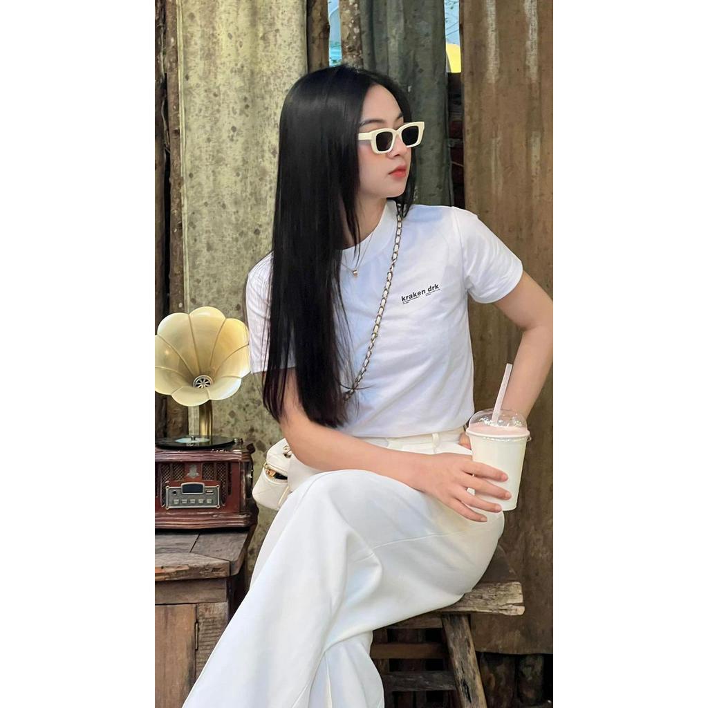 Áo thun nữ form baby tee Kraken Drk [100% cotton 2 chiều không co giãn
