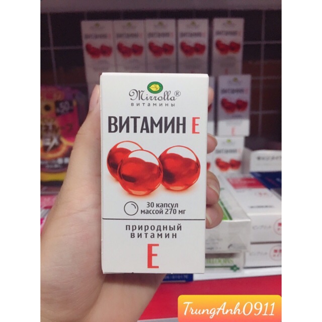Vitamin e đỏ mẫu mới Nga- làm đẹp da, tốt cho mắt