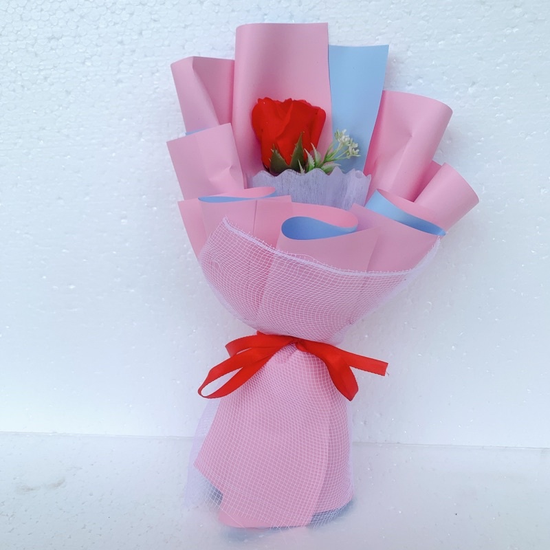 HOA SÁP BÓ 1 BÔNG, hoa mika sáp - Quà tặng sinh nhật, hội nghị, sự kiện, phụ nữ 20-10,8-3, 20-11