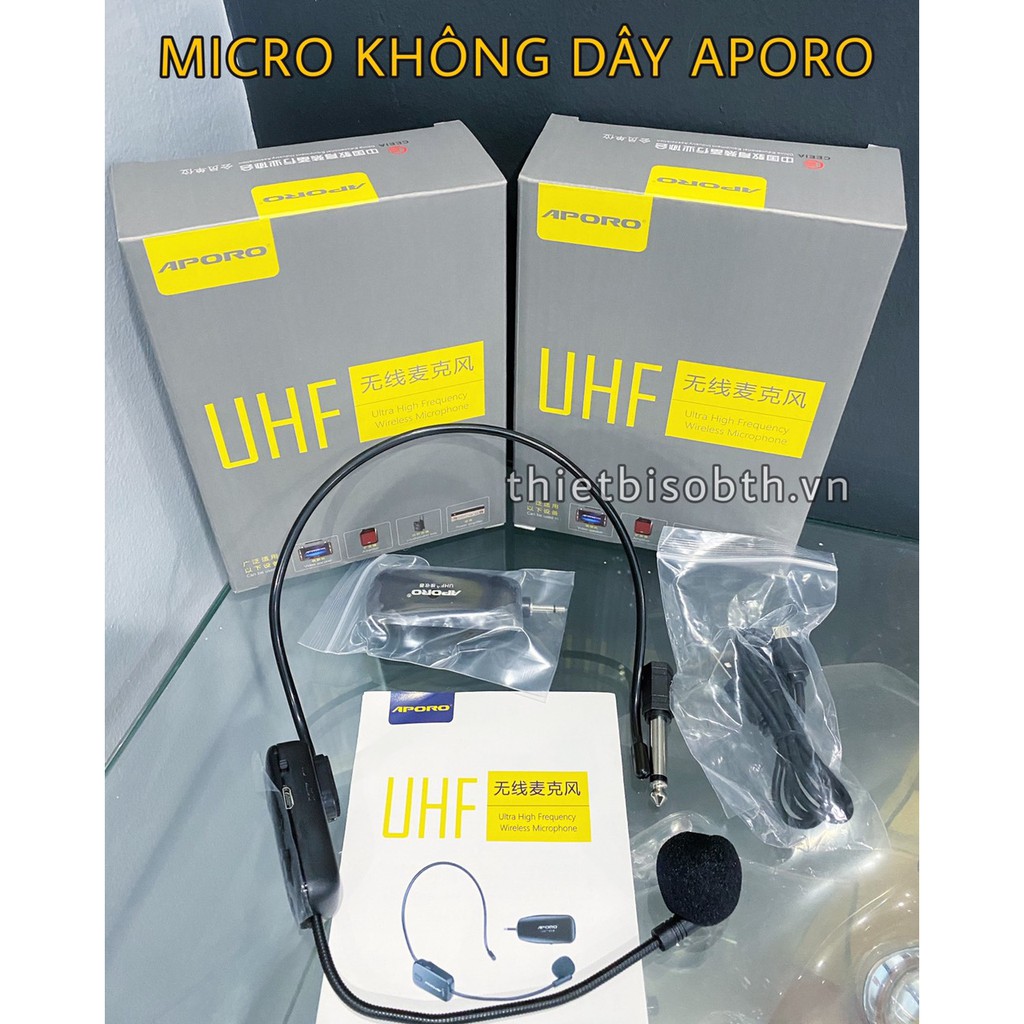 Micro không dây Aporo UHF dùng cho các dòng máy trợ giảng có dây, không dây