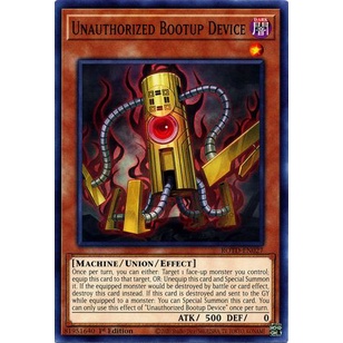 Thẻ bài Yugioh - TCG - Unauthorized Bootup Device / ROTD-EN027'