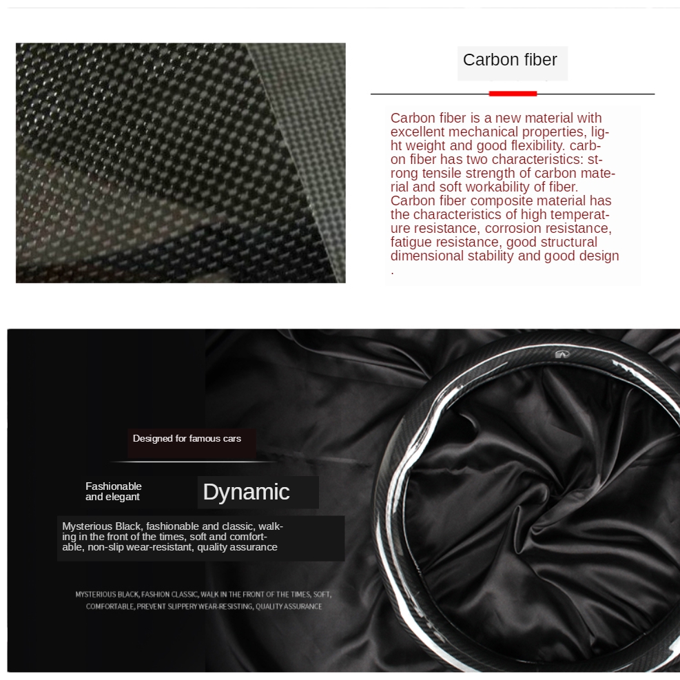 Vòng bọc vô lăng xe hơi kiểu thép carbon cho xe Porsche RWB/Panamera/Macan/Cayenne/Taycan/917/718/911/GT3 RSrs