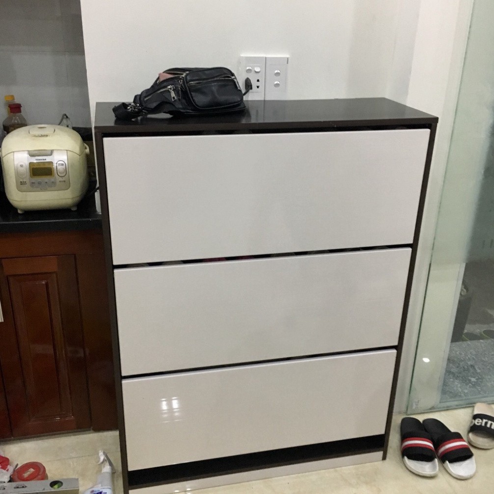 [Chỉ ship HN] Tủ giày thông minh nhựa Đài Loan cao cấp trục xoay thép Cao 120*185*31cm