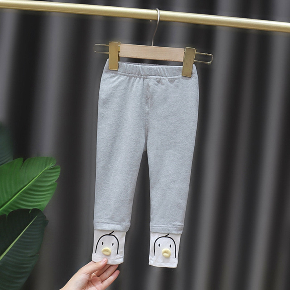 Quần Legging Chất Cotton Hoạ Tiết Chú Vịt Đáng Yêu Cho Bé