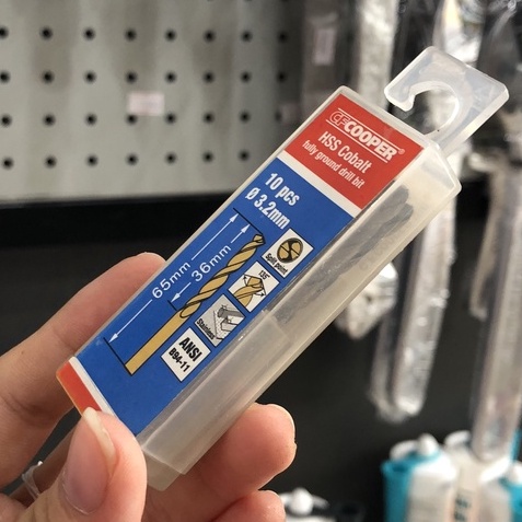 MŨI KHOAN INOX THÉP COBALT  CF COOPER