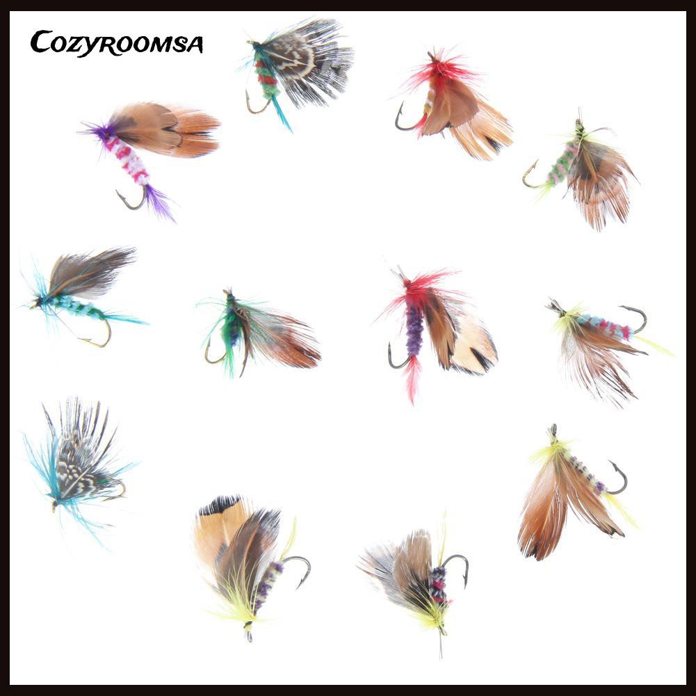 Set 12 Mồi Câu Cá Giả Côn Trùng Chuyên Dụng