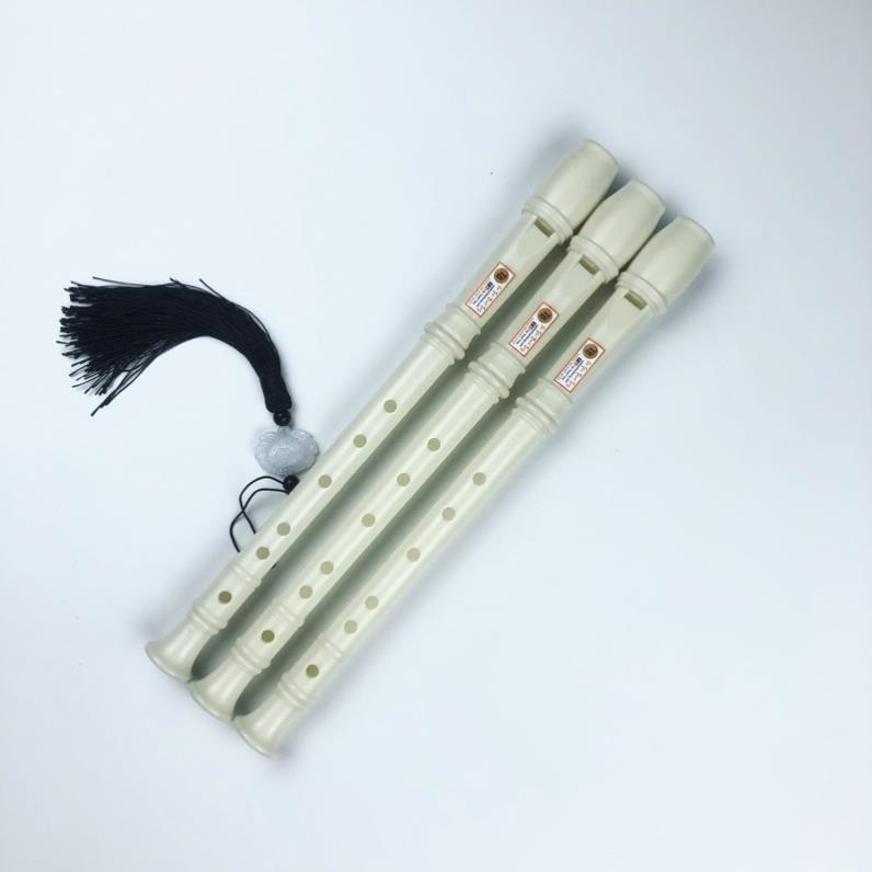 Sáo recorder 6 lỗ trắng học sinh - sáo dọc cho mọi lứa tuổi - Thanh Tùng TB05