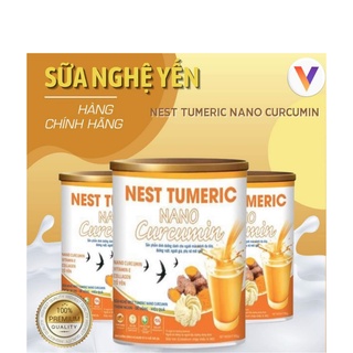 3 Lon Sữa nghệ Nest Tumeric Nano Curcumin tốt cho dạ dày đại tràng và làm đẹp da 900g