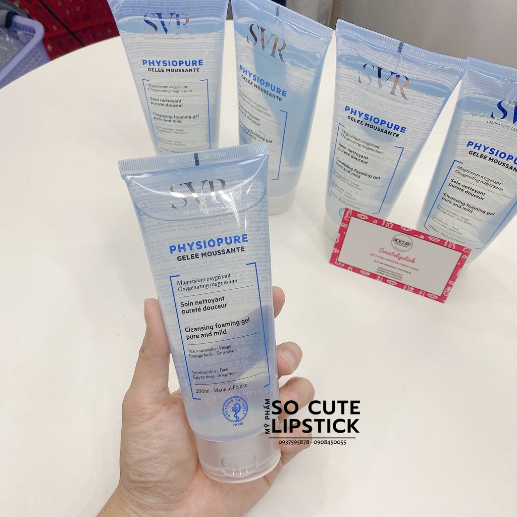 Sữa rửa mặt SVR Physiopure Gelée Moussante