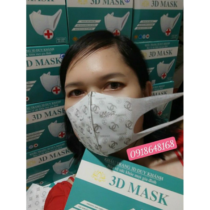 Khẩu Trang 3D MASK Duy Khánh Hoạ Tiết | BigBuy360 - bigbuy360.vn