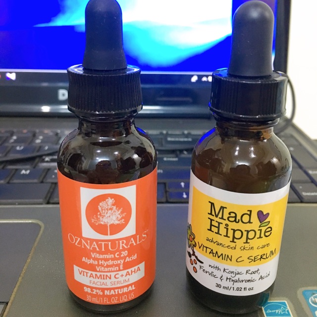 [Thanh lý] serum vitamin C mad hipee/ C + aha oz natural