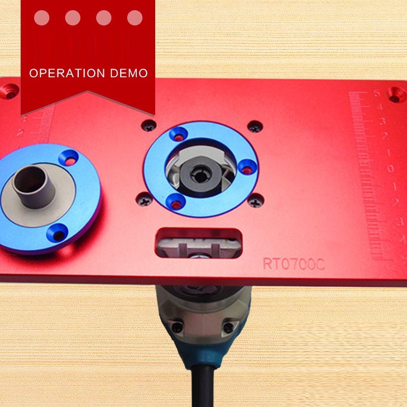 Mặt Bàn Máy Phay Đỏ - Mặt Bàn Máy Soi Cầm Tay Cốt 12.7mm Dùng Để Chế Tạo Mặt Bàn Máy Phay