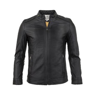 Áo khoác da nam lót lông cao cấp ad18