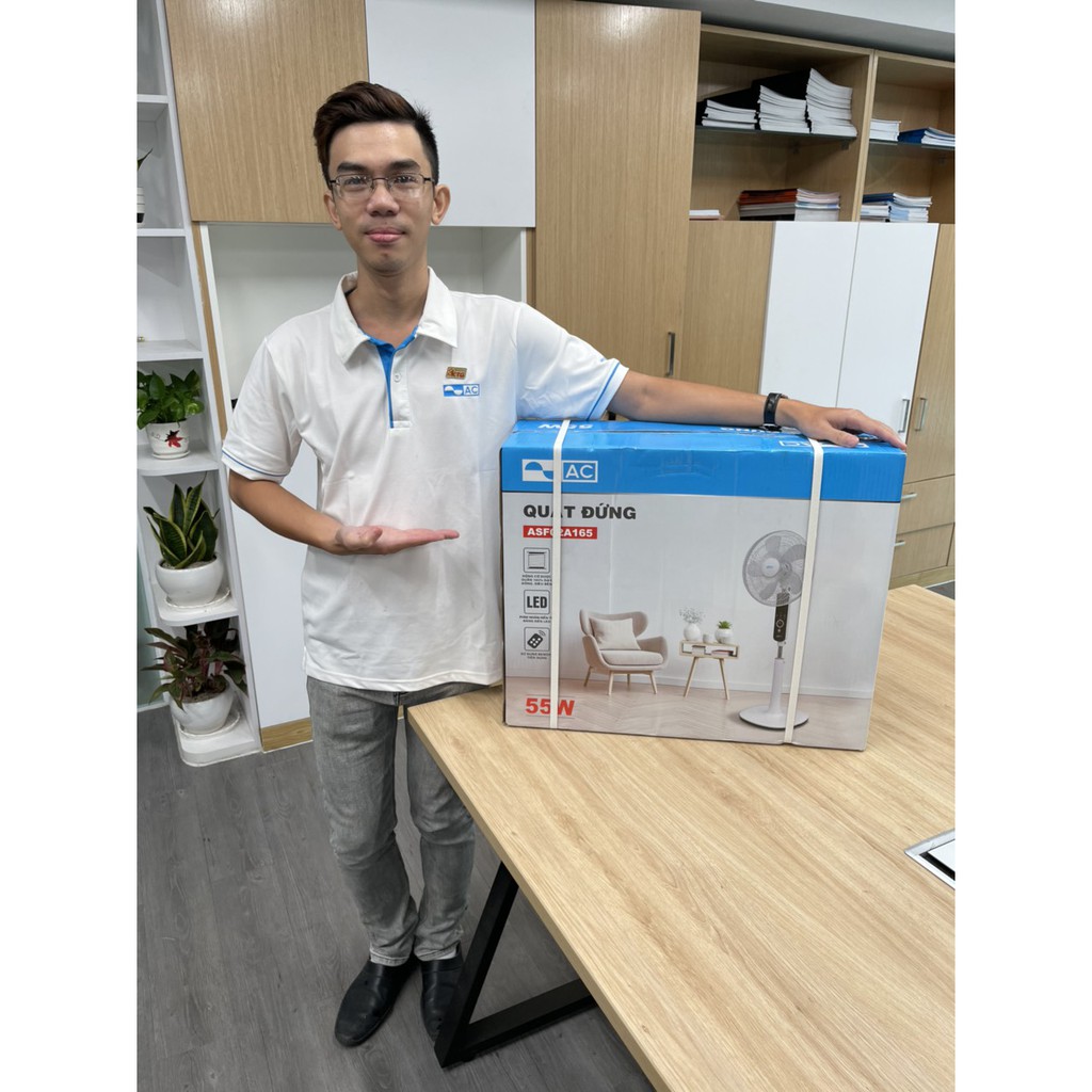 Quạt đứng AC, công suất 55W, remote điều khiển ASF02A165, Made in Thailand