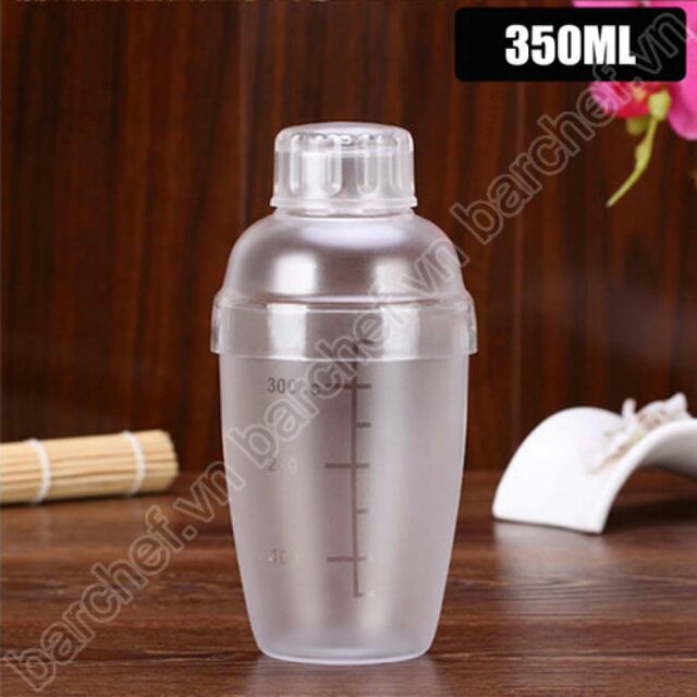 Bình lắc pha chế shaker nhựa 350 ml có vạch chia