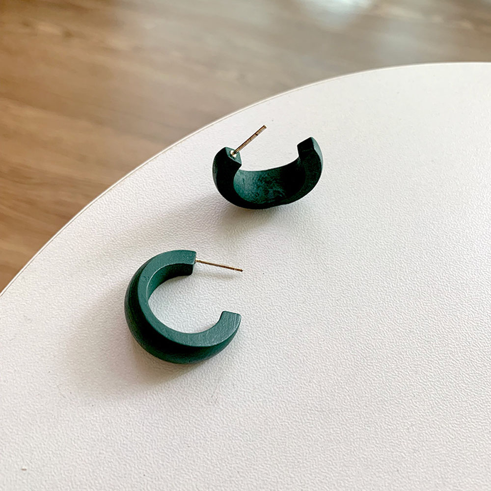 Bông tai hình mặt trăng/ chữ C kiểu dáng thời trang