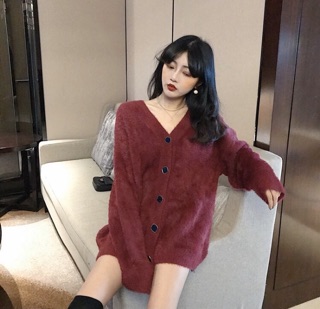🖤 Cardigan lông thỏ 🖤 ( +2% phí shopee thu )