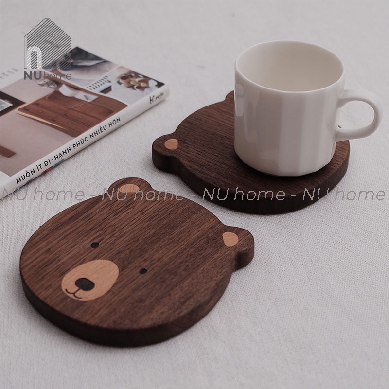 Đế lót hình hình con vật - Dosu | nuhome.vn | được thiết kế đơn giản đẹp mắt bằng chất liệu gỗ cao cấp