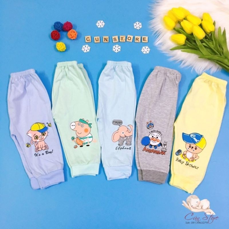 Quần Dài Chục Cotton Carter Cho Bé