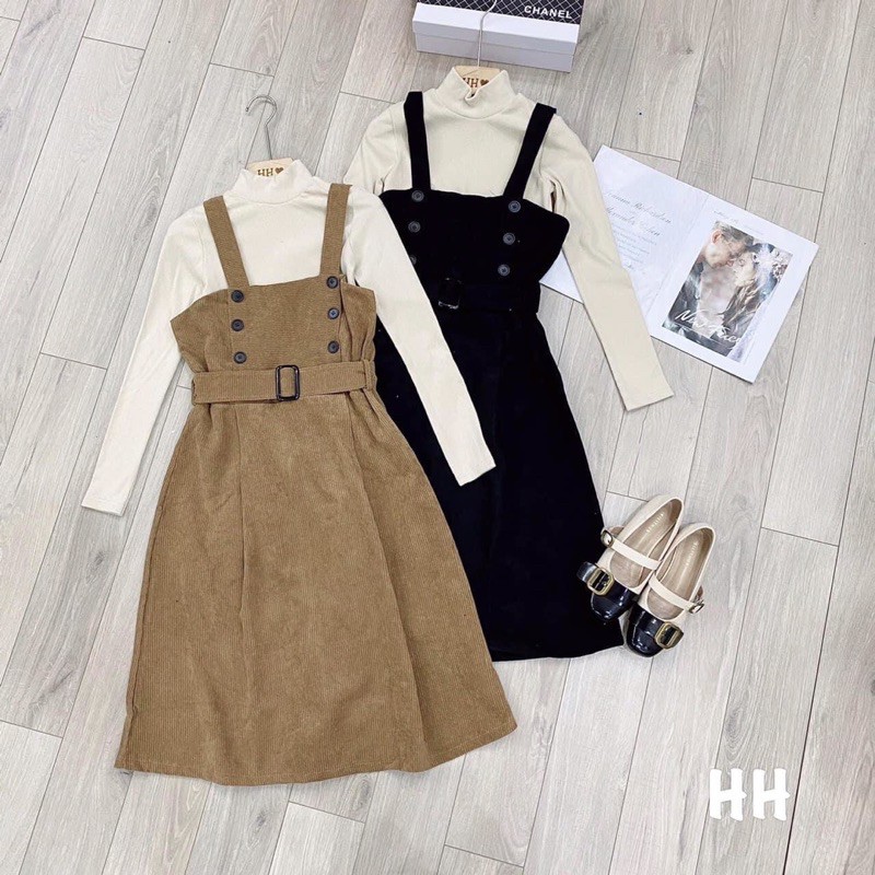 SET YẾM NHUNG KÈM ÁO LEN GÂN