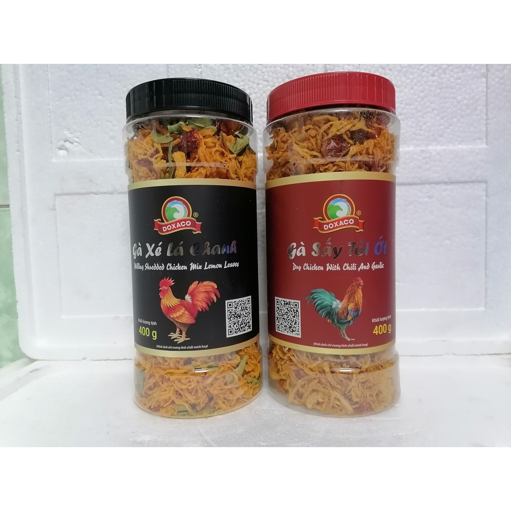 [400g – NẮP ĐỎ] KHÔ GÀ SẤY TỎI ỚT [VN] DOXACO Dry Chicken with Chili & Garlic (btn-hk) | BigBuy360 - bigbuy360.vn