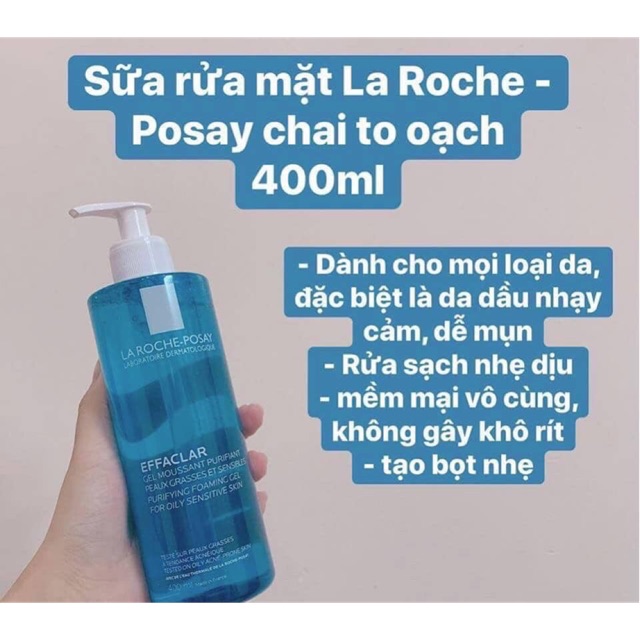 Sữa rửa mặt LAROCHE POSSAY cho da dầu, da hỗn hợp, da nhạy cảm mụn