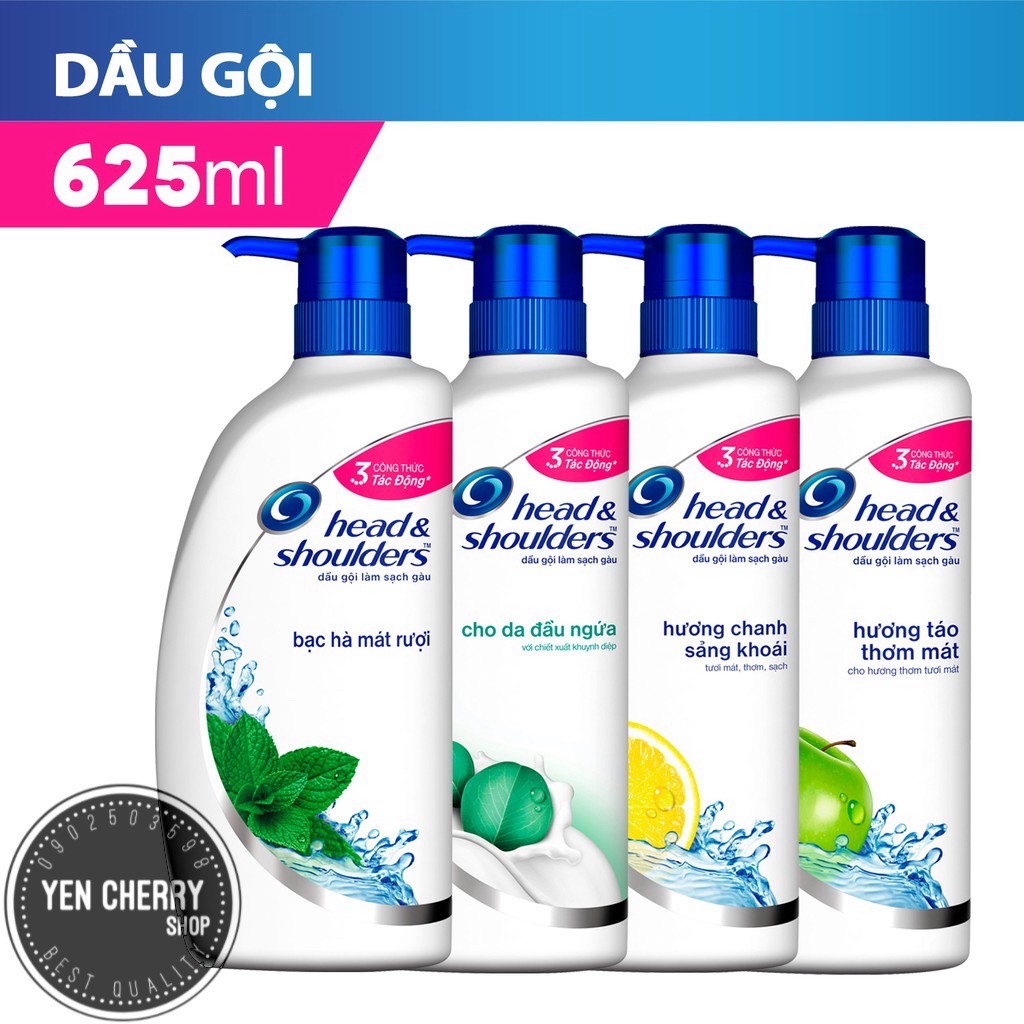 Dầu Gội Đầu Head &amp; Shoulder Thái Lan 625ml (4 mùi)