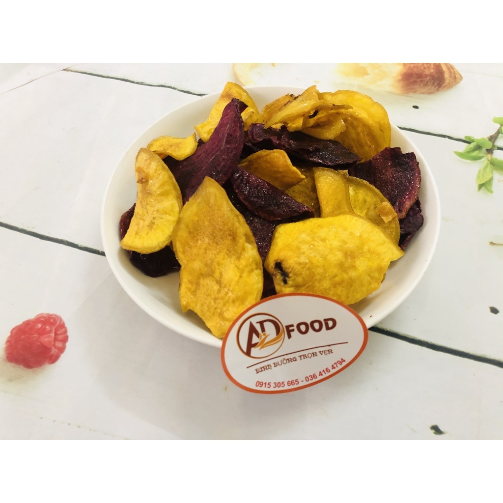 Khoai lang mật sấy vàng tím cực giòn gói 200g