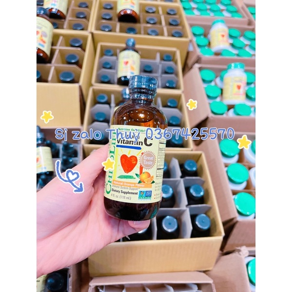 (Date 2024) Bổ sung Vitamin C tăng sức đề kháng cho bé Childlife Liquid Vitamin C 118.5ml