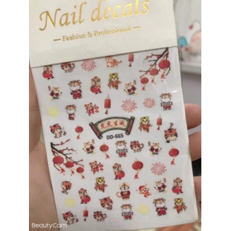 sticker trang trí nail