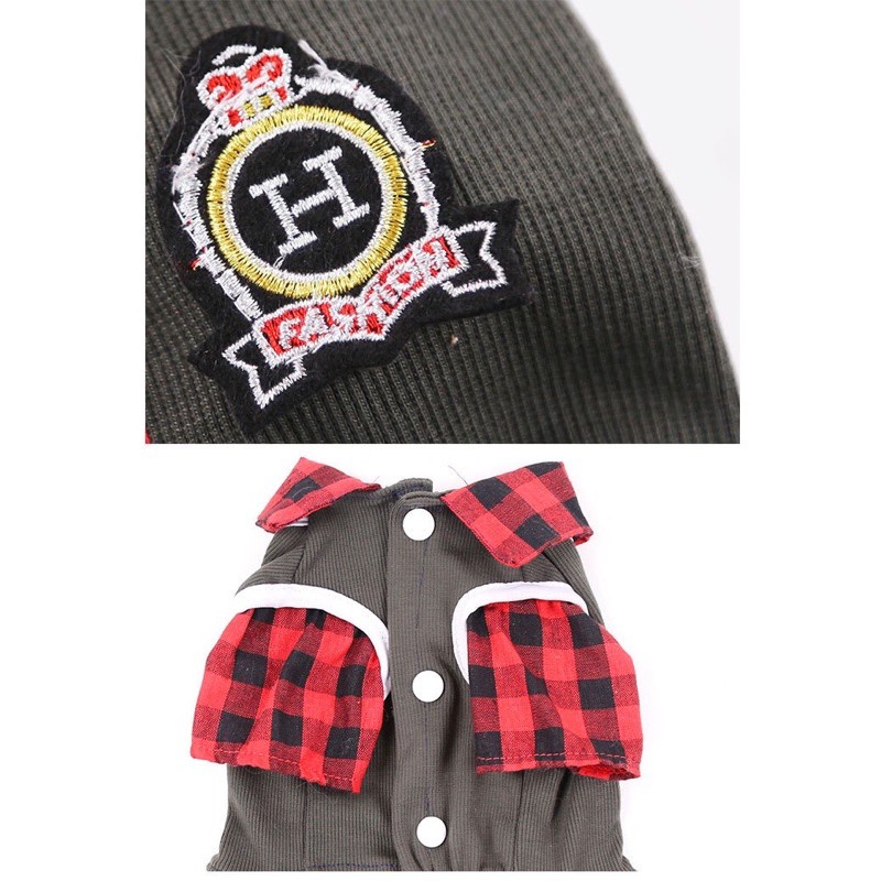 SHIP HỎA TỐC - QUẦN ÁO CHÓ MÈO - ĐỒNG PHỤC ĐI HỌC I LOVE NY DÀNH CHO CHÓ MÈO