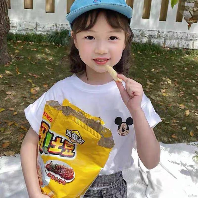 Áo Thun Sát Nách Se7En In Hoạt Hình Kiểu Hàn Quốc Thời Trang Mùa Hè Cho Bé Gái