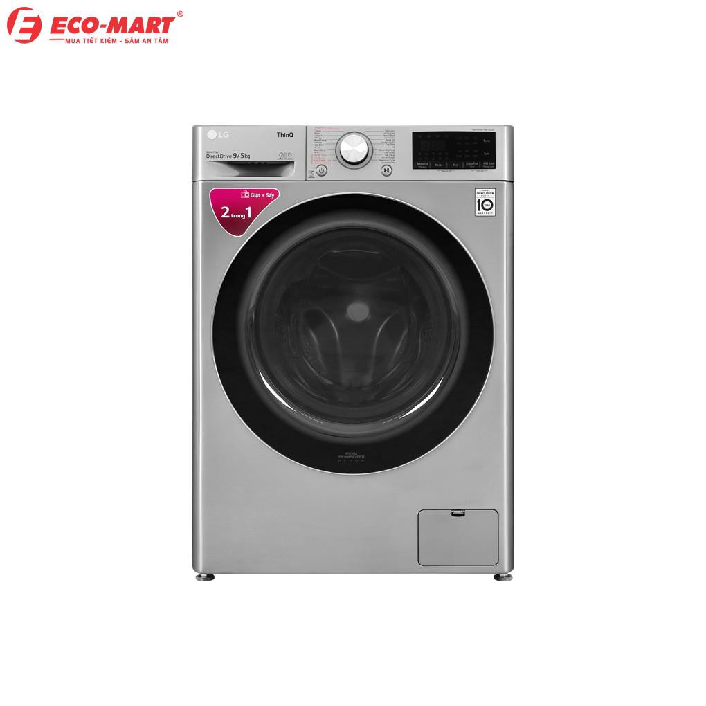 Máy giặt sấy Inverter 9 kg LG FV1409G4V Mới 2020