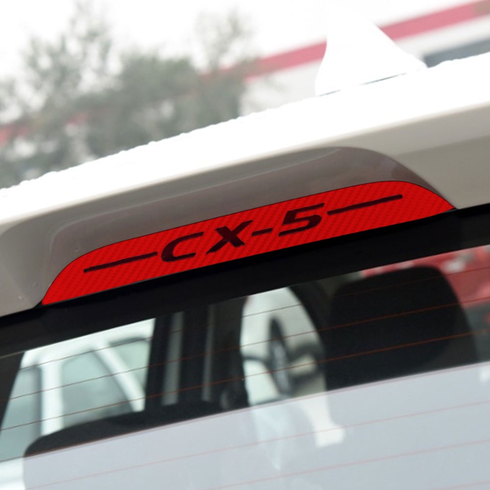 Miếng Dán Trang Trí Đèn Phanh Xe Hơi Mazda CX-5 CX 5 CX5 2012-2016 Bằng Sợi Carbon