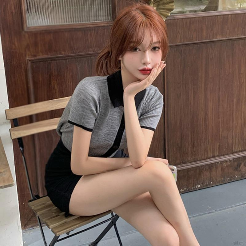Áo Thun Ngắn Tay Phong Cách Hàn Quốc Dành Cho Nữ