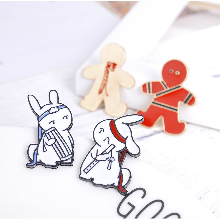 GHIM CÀI ÁO THỎ VONG TIỆN - GHIM CÀI ÁO TRẦN TÌNH LỆNH