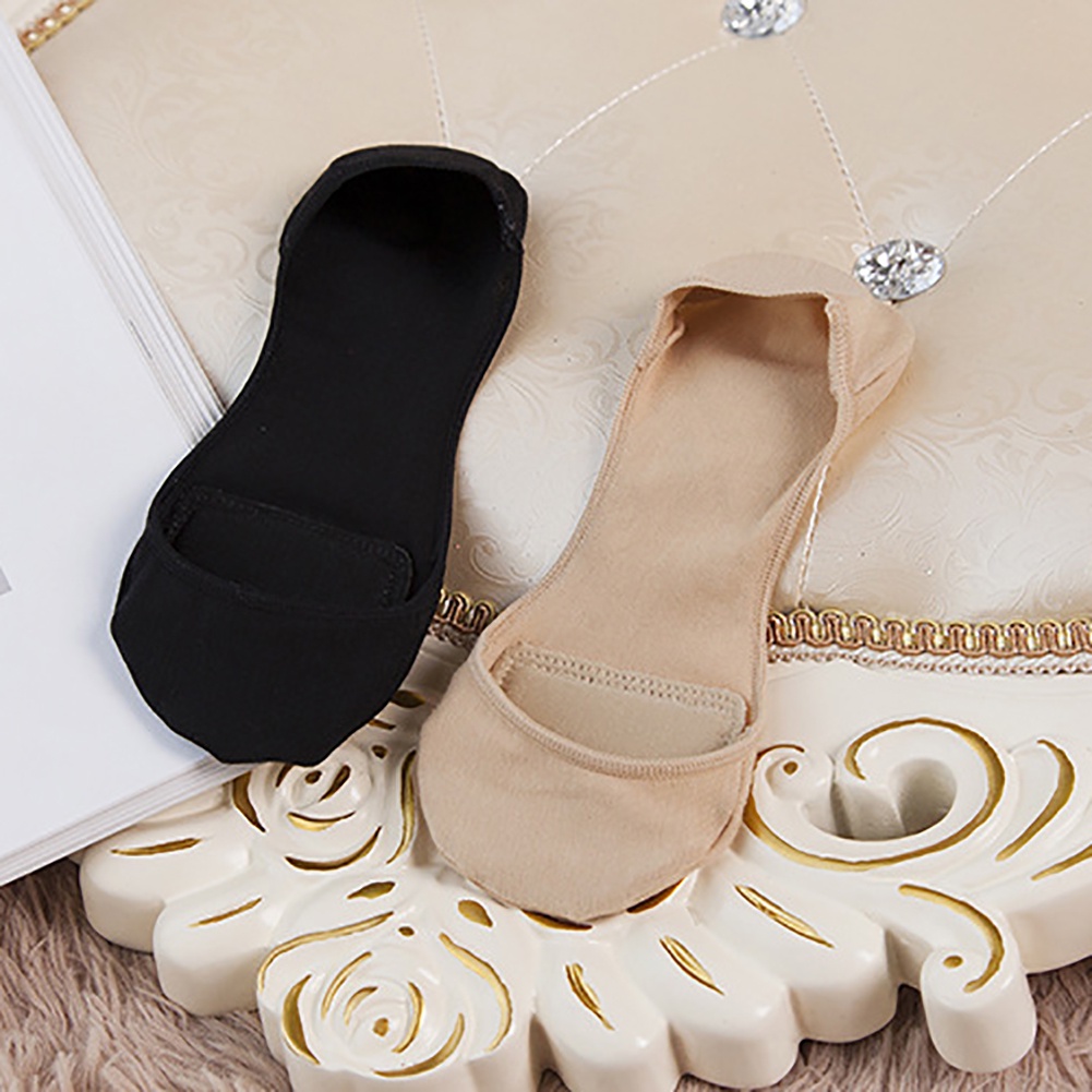 Vớ Thuyền Ngắn Mỏng Màu Sắc Trơn Chống Trượt Thời Trang Mùa Hè Cho Nữ