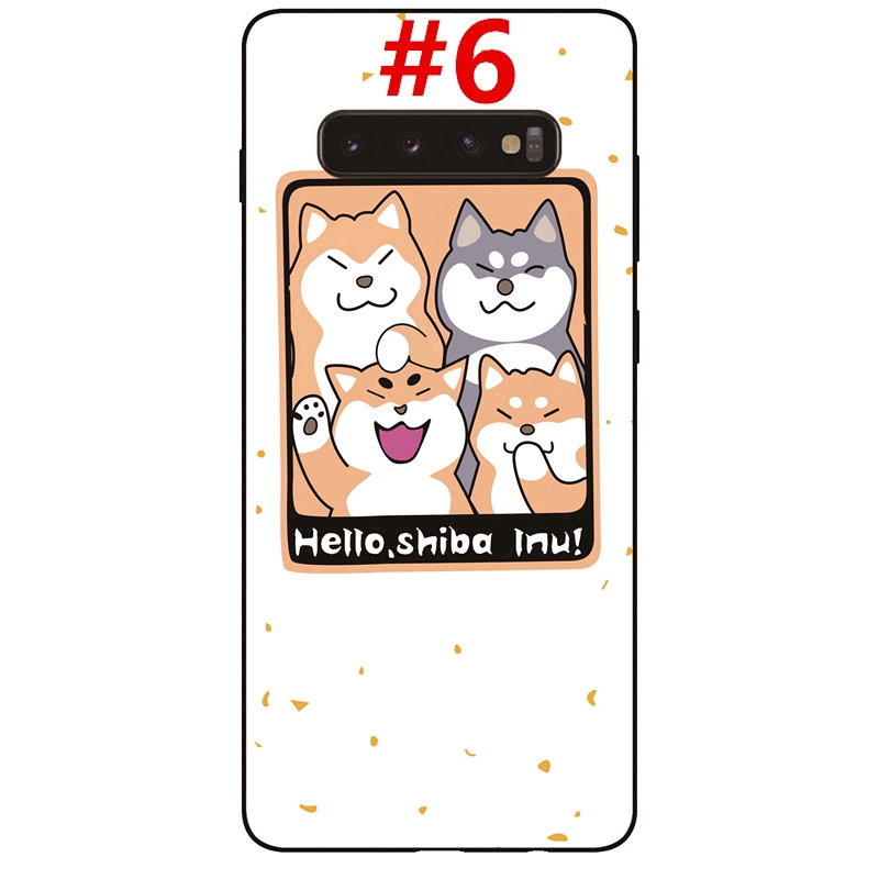 Ốp điện thoại TPU chống trượt hình chó đáng yêu cho Samsung Galaxy S10 Plus / S10E