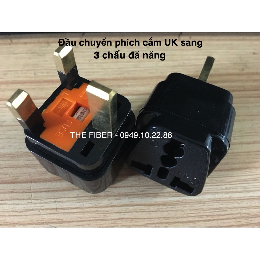 Đầu chuyển phích cắm UK sang 3 chấu đa năng WD-7S SSI-7 NK-823