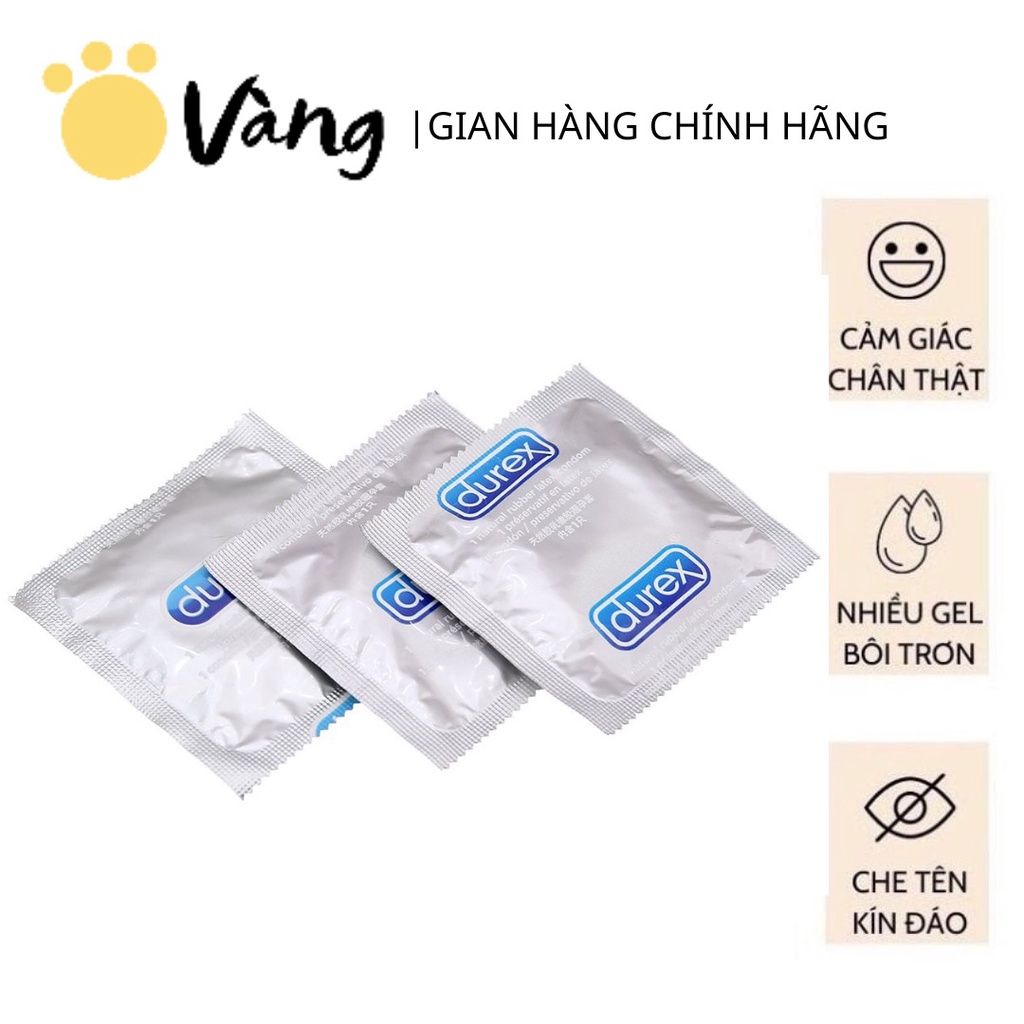 1 Cái (Chiếc) Bao Cao Su Durex Invisible Extra Thin Siêu Mỏng Tạo Cảm Giác Chân Thật