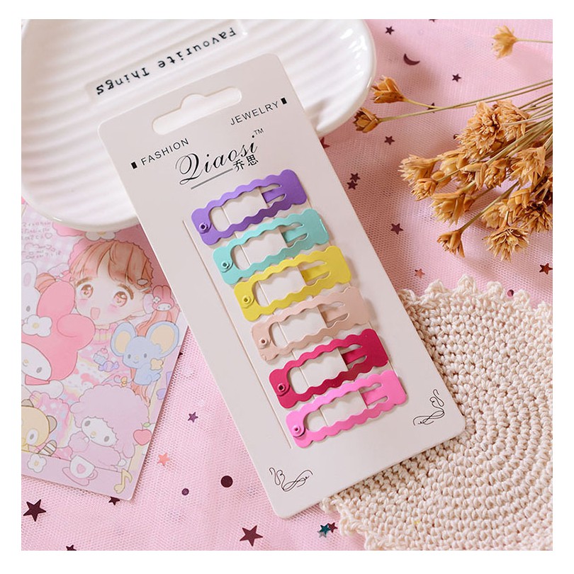 Set 6 Kẹp Tóc Nhiều Màu