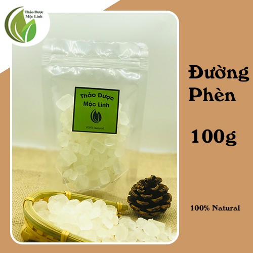 100g Đường phèn trắng Lam Sơn tinh khiết chất lượng| Thảo Dược Mộc Linh