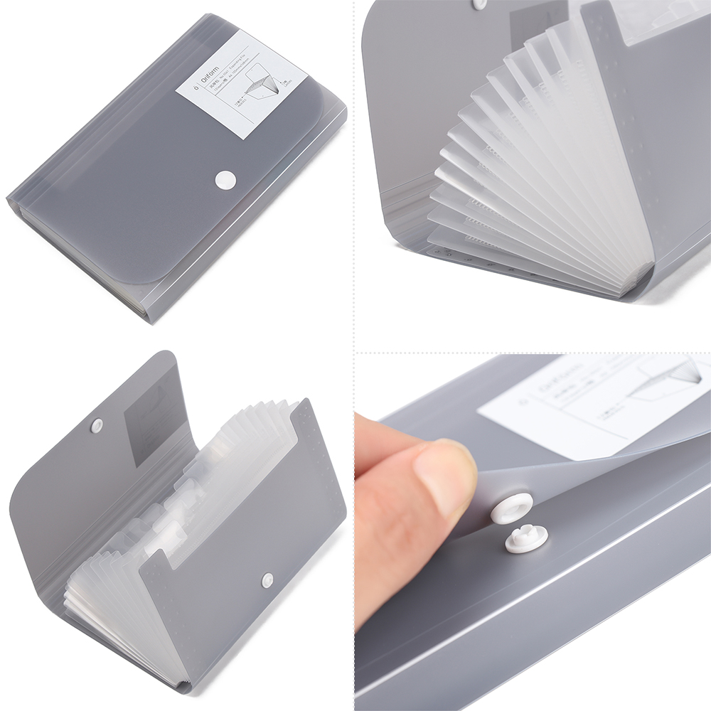 Túi Đựng Tài Liệu Khổ A6 12 Ngăn Tiện Lợi