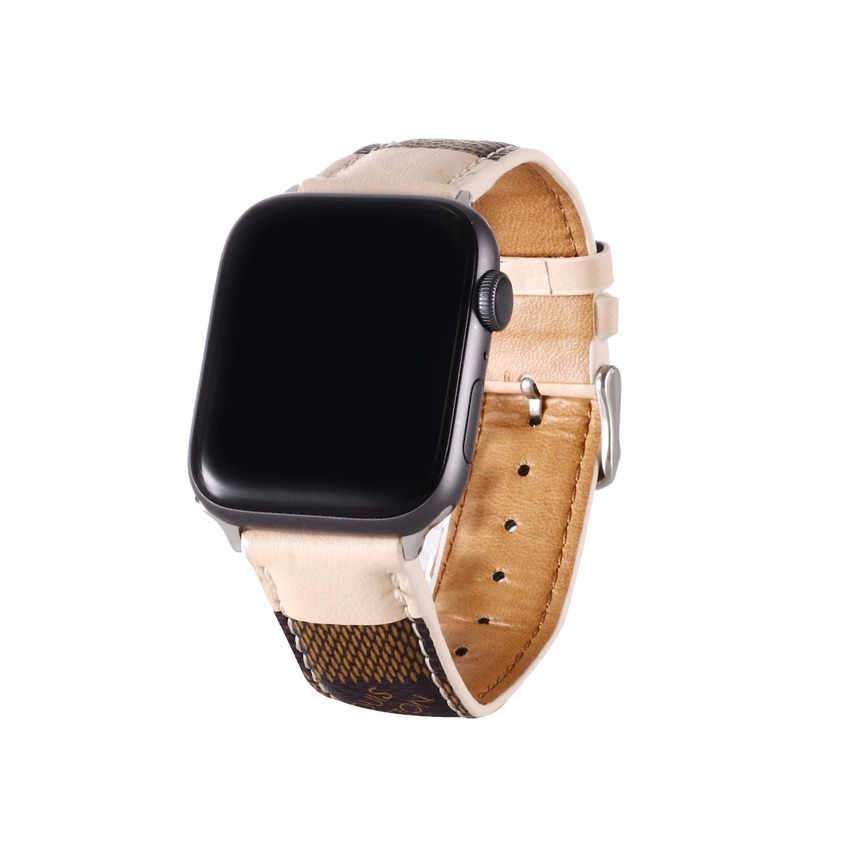 Vòng đeo tay thay thế chất liệu da cho Apple Watch Band 44mm 40mm 38mm 42mm iwatch Series 6 SE 5 4 3 2 1