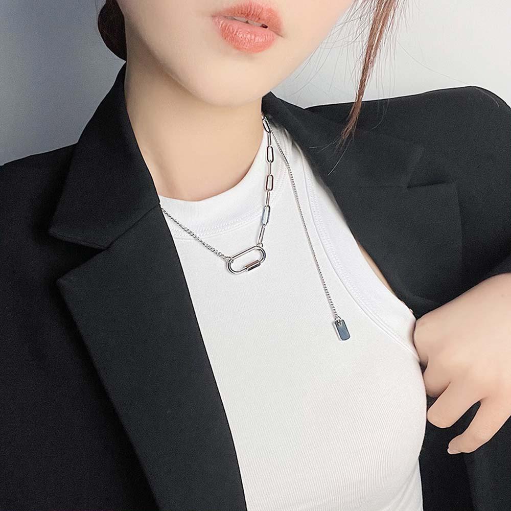 Vòng cổ Choker Mặt Hình Học Đơn Giản Phong Cách Hàn Quốc Cho Nữ