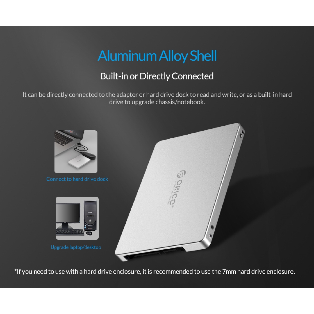 Bộ Chuyển Đổi Hai Cổng Orico MS2TS M.2 NGFF MSATA Sang SATA 3.0 SSD 2.5 inch | BigBuy360 - bigbuy360.vn